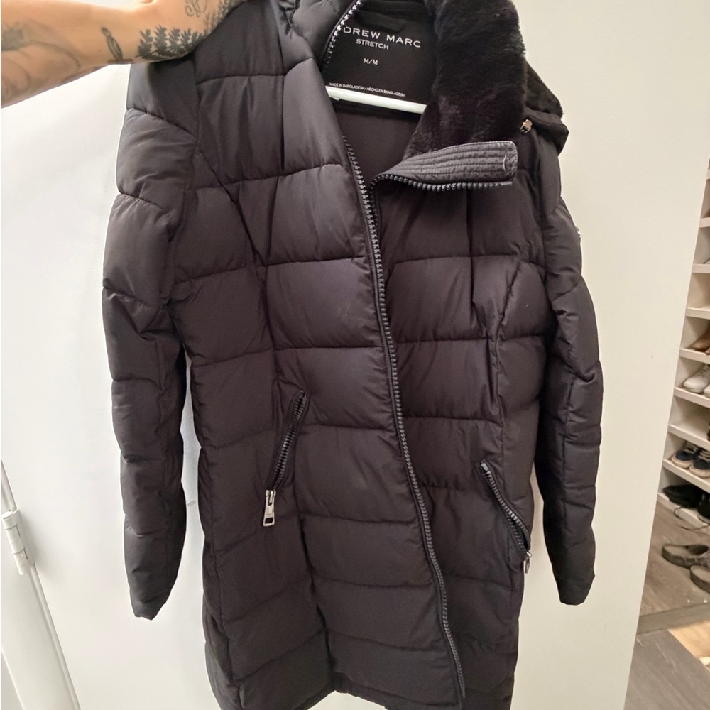 Marc New York by Andrew Marc Black Quilted Puffer Coat